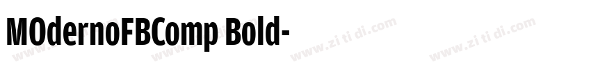 MOdernoFBComp Bold字体转换